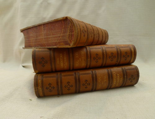 Books, Antique Marbled Page Edges, Leatherbound $80 Set of 7