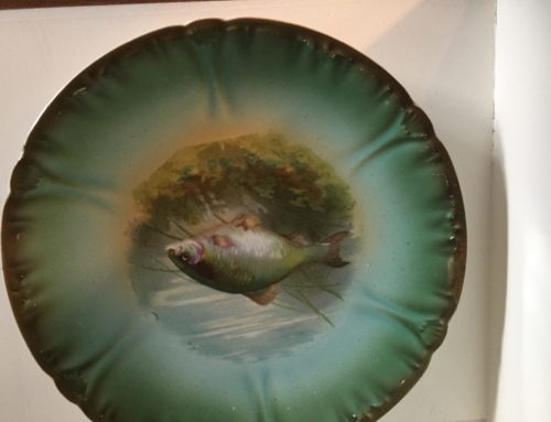 Antique Fish Plate, Royal Bonn Circa 1852 $75